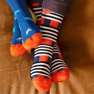 ✨🆕🧡💙♠️🧦SOUL SOCKS WHIMSICALLY DESIGNED DRESS SOCKS🧦♠️💙🧡